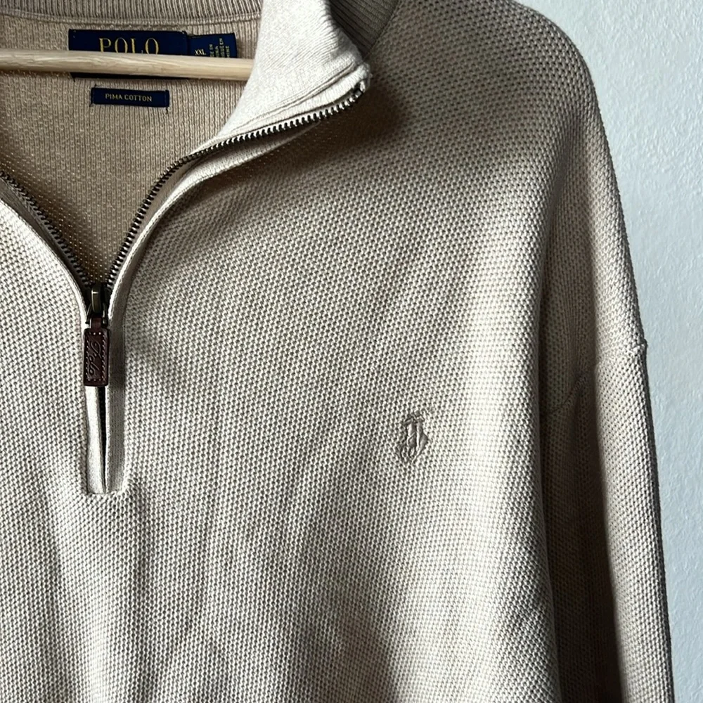 Polo Ralph Lauren 1/4 Zip Sweater XXL - Picture 3 of 4